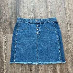 NWT Hue Tonal Tuxedo Mini Skirt Women's Blue